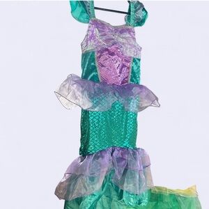 Mermaid Princess Kids Costume - Green and Purple
